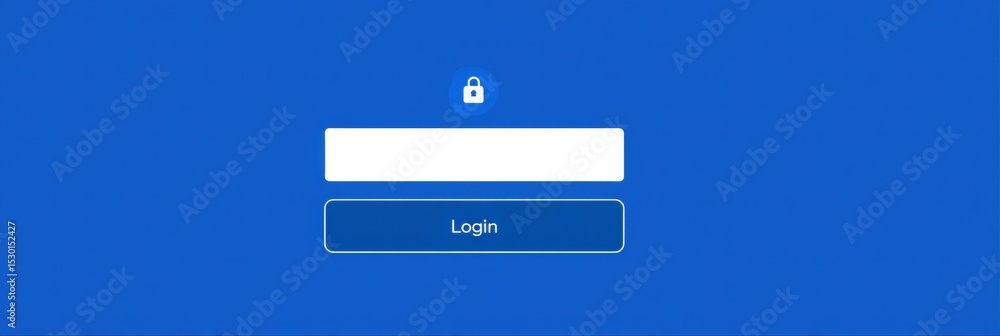 Leinwandbilder Login Form With Suspicious Captcha Appearing on a Blank Layout During Online Verification Process