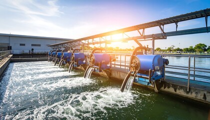 Water treatment plant process.