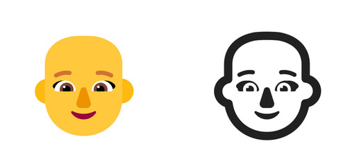 Yellow Blond Hair Face Emoji