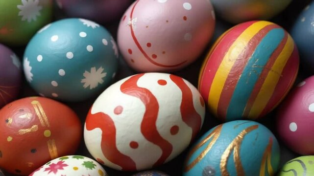 Beautiful colorful easter eggs, Easter Background