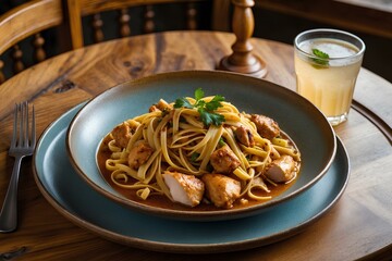 Jufka me Mish Pule: Savor the Rich, Savory Flavors of Albanian Chicken and Noodles &ndash; A Deliciously Hearty Dish Full of Tender Chicken, Soft Noodles, and Fragrant Spices