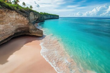 Barbados Beach - Bottom Bay, Caribbean Paradise on Tropical Island with Turquoise Sea