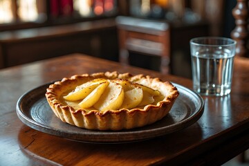 Pite me patate - Albanian food: Savor the hearty goodness of Albanian-style potato pie, with its flaky crust and deliciously spiced filling, making for a satisfying