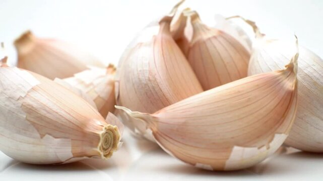 garlic isolated on white background