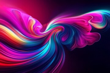 Obraz premium The dynamic movement of abstract smoke adds depth to the artwork.