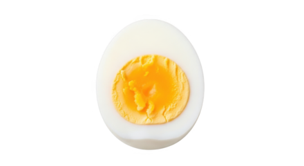 Boiled Egg Slice PNG Image for Food Photography and Design