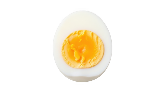 Boiled Egg Slice PNG Image for Food Photography and Design - Powered by Adobe