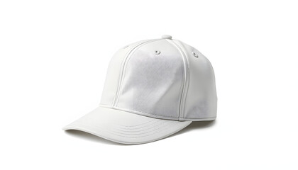 Fototapeta premium stylish baseball hat showcased on a clean white backdrop, enhance. with white shades
