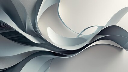 Flowing Geometric Silver Texture Design