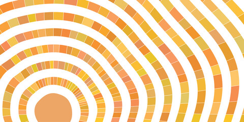 Stylized sun, summer sunlight, sun rays, vector drawing