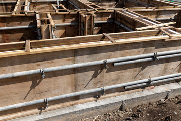 住宅建設　型枠工事