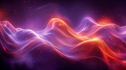 Obraz premium Elegant Cosmic Science Design with Nebula and Star Particles