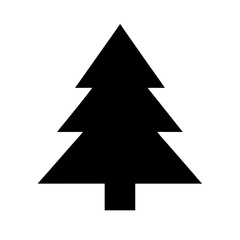 Pine tree silhouette . Tree pine vector illustration on withe background