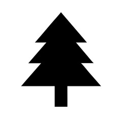 Pine tree silhouette . Tree pine vector illustration on withe background