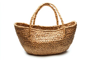 Handcrafted Straw Tote Bag with Simple Design