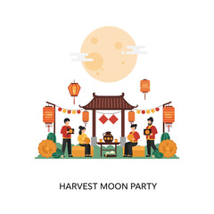 Harvest Moon Party: A Mid-Autumn Celebration of Family and Light