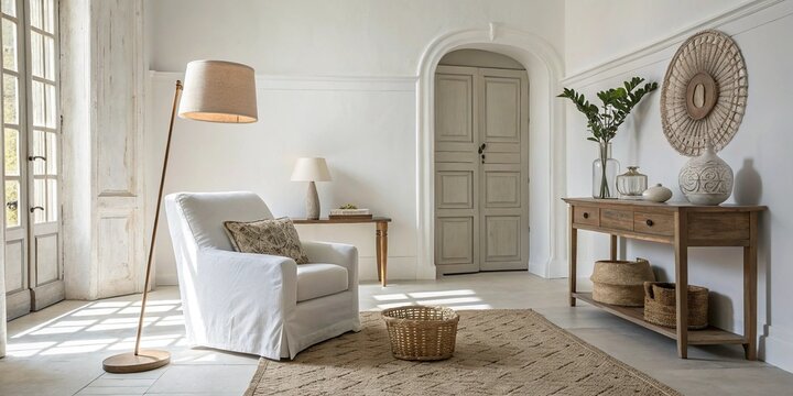 Houseplants Displayed on a Wooden Shelf