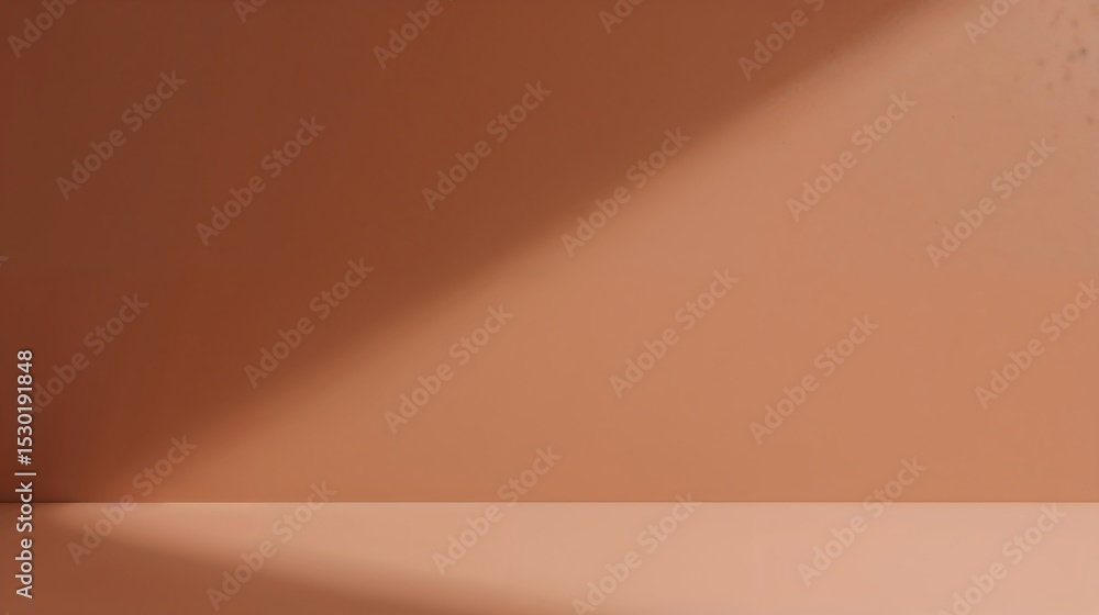 Poster minimalist abstract photograph peach wall studio background light shadow subtle gradient texture ima