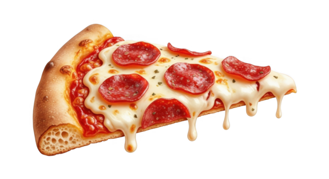 Delicious Pepperoni Pizza Slice PNG Image for Food Projects