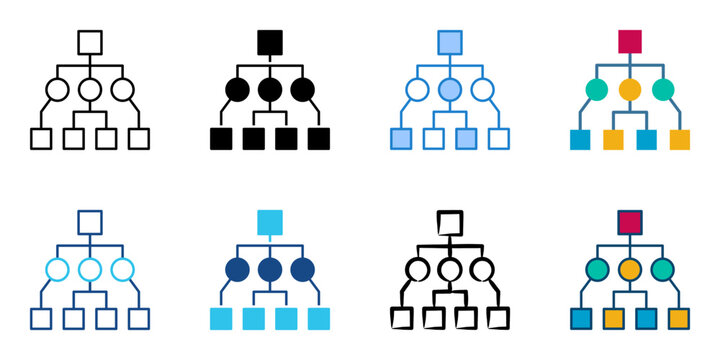 UML icon set multiple style collection 
