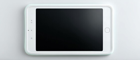 Innovative mobile device showcase technology lab product display minimalist environment top-down view modern concept for digital engagement