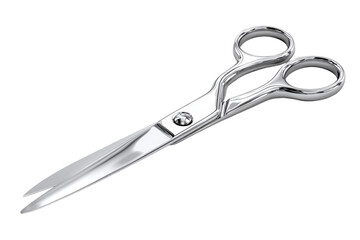 Obraz premium A pair of shiny silver scissors