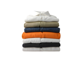 Clothing stack isolated on transparent background.