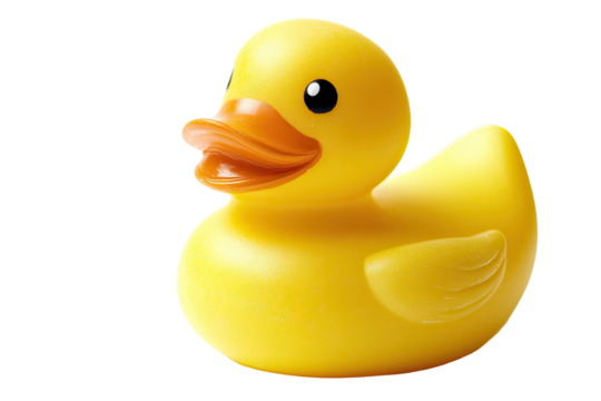 Yellow rubber duck toy - Powered by Adobe