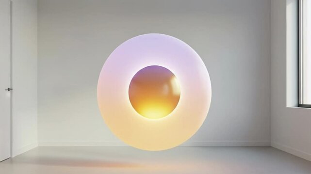 Floating Gradient Sphere in Minimal Space