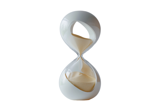 Time passing in a graceful hourglass