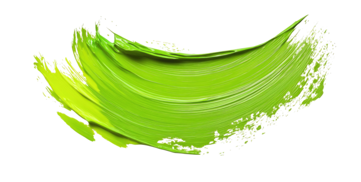 Vibrant lime green paint stroke (1)