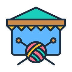Traditional Craft Market Icon