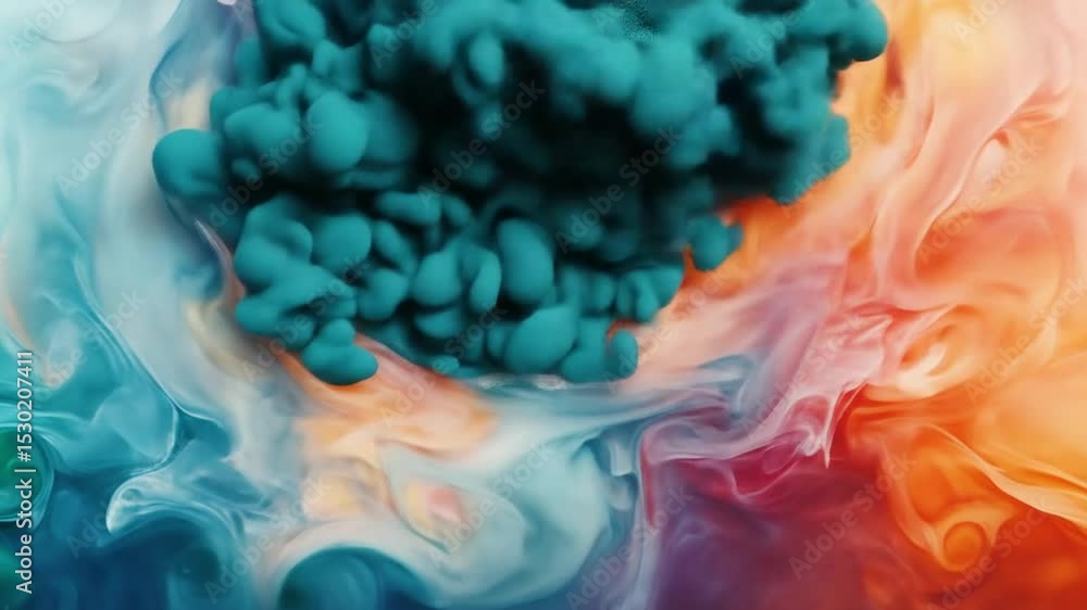 Poster vibrant color blending: a dynamic abstract motion graphics background element
