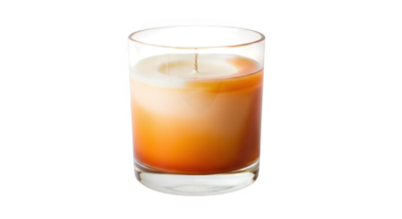 Scented Candle In Glass Holder PNG Transparent Background For Decoration