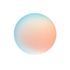 Gradient circle, soft colors
