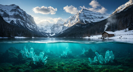 lake in the mountains