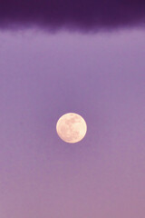 Strawberry moon rising on Maui.