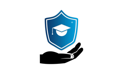 Education insurance icon design vector