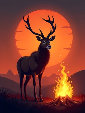 A majestic antelope stands