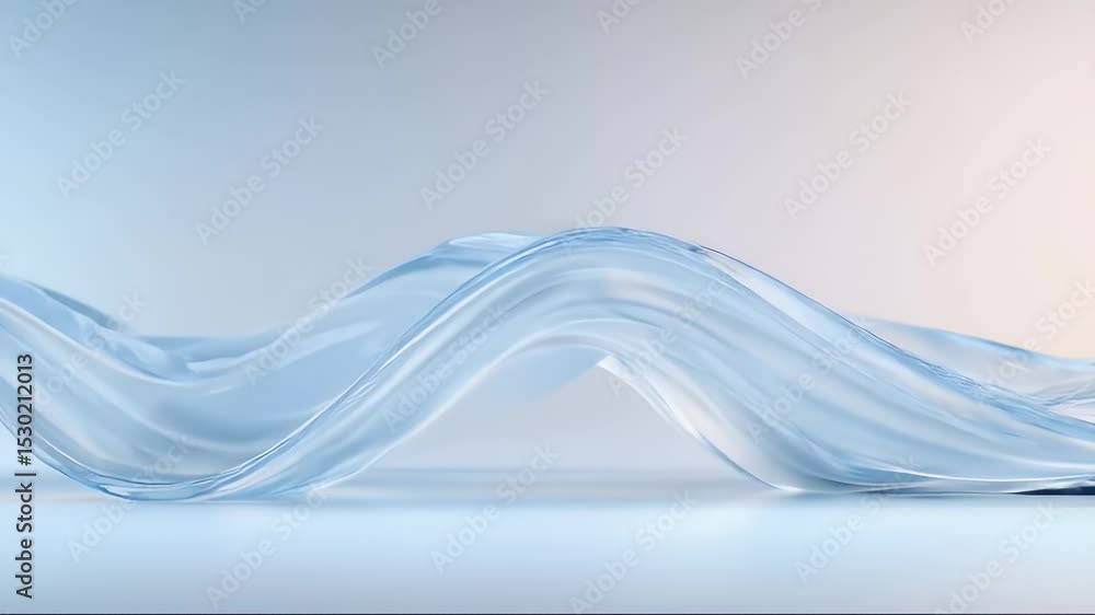 Poster abstract wavy pattern with gradient background in smooth modern design with light and shadow effects