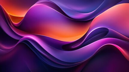 Abstract Art with Vibrant Colors and Wavy Lines