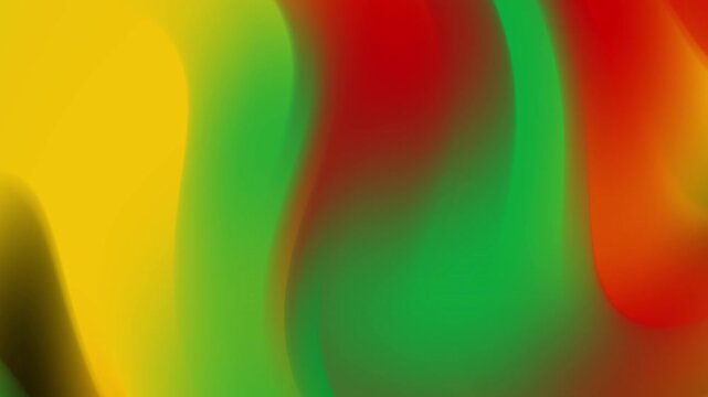 Gradiant abstract design blending red, black, yellow, and green in soft transitions, symbolizing the power and beauty of African-American heritage and the Juneteenth celebration. This image represents