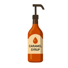 Caramel Syrup Pump Bottle