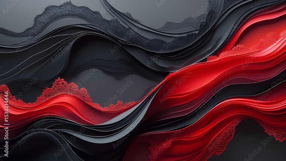 Poster elegant abstract gradient of red and black colors background