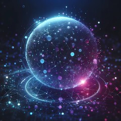 Spherical Data Visualization with Abstract Particle Nodes