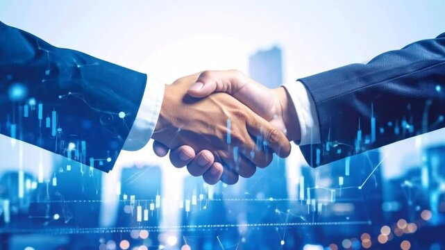 Strategic Business Partnership: Symbolizing Collaboration and Financial Growth in the Modern Era