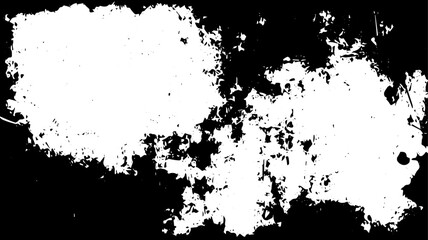 Distressed Grunge Texture Frame with Smudged Ink Border and Rough Edges