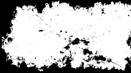 Distressed Grunge Texture Border with Worn Edges for Overlay and Graphic Design