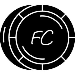 Congolese Franc Coin Icon