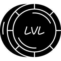 Obraz premium Latvian Lats (LVL) Coin Icon